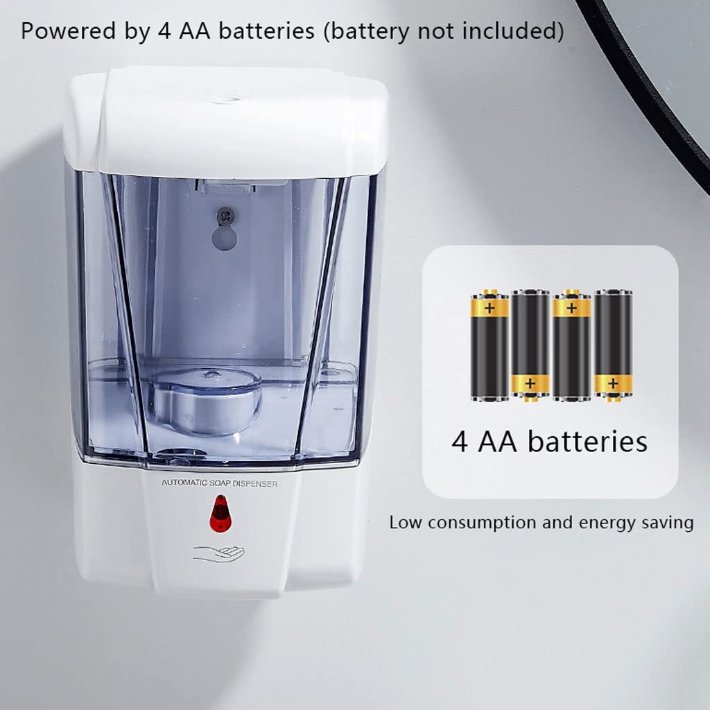 Dispensador de jabón 70 0ml Dispensador de jabón inducción Montaje en la Pared Dispensadores líquidos Baño Ducha Champú Botella Loción Contenedor Hotel Toliet para baño Ducha(10pcs)