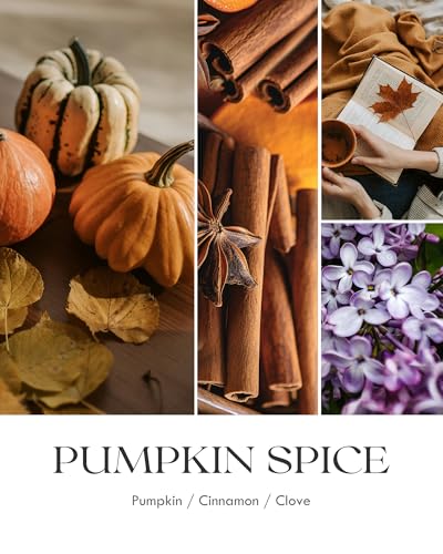 Image of AOOVOO Pumpkin Spice Candles - 22 oz Scented Candles, Aromatherapy Candle, Soy Candle for Home Scented