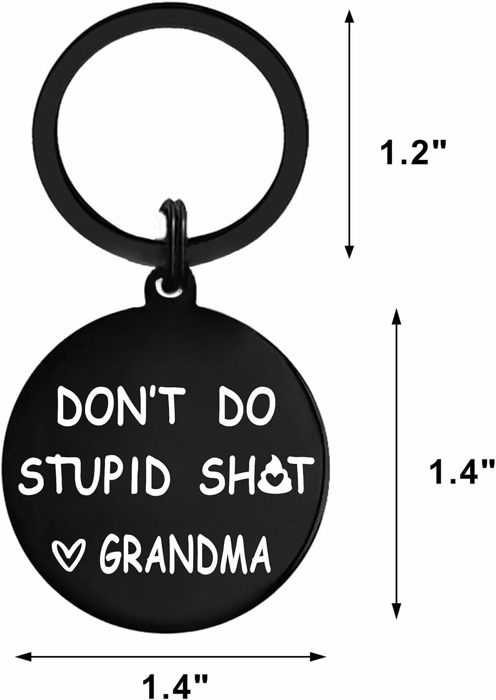 Gezxin Grandson Gifts Grandson Granddaughter Keychain, Funny Gag Gifts for Grandkids Basket from Grandma and Grandpa - Image 3