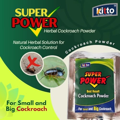 Image of KITTO - Super Power Cockroach Organic Powder inchGuaranteed effect inch Pack Of 4 (4 x 10 g)