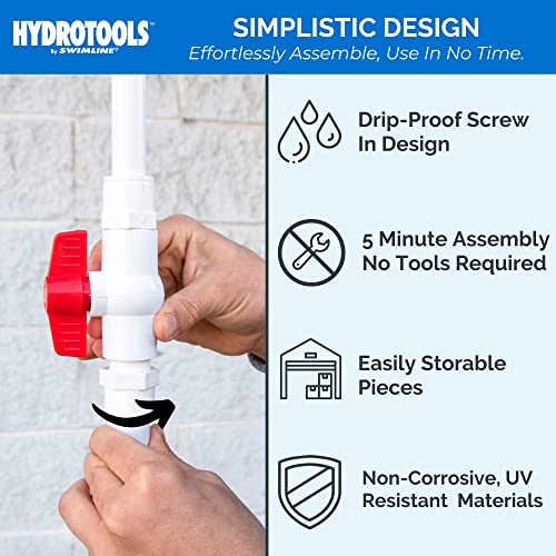 Douche au bord de la piscine Swimline Solstice Hydro Tools 89031 blanc