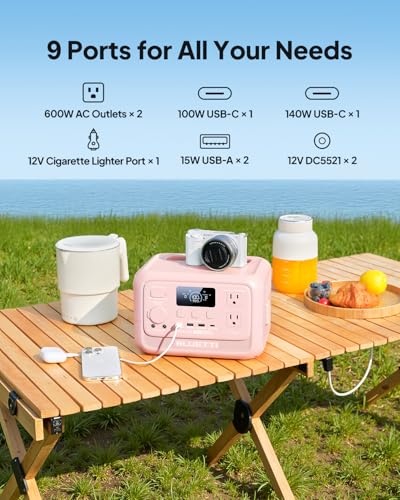 Image of BLUETTI Elite 30 V2 Portable Power Station 288Wh 600W LFP Solar Generator | Power Lifting 1500W, 10ms UPS, 45 Min 0-80% Fast Charging, Emergency Backup Power for Blackout, Camping, Outage and Road Trip