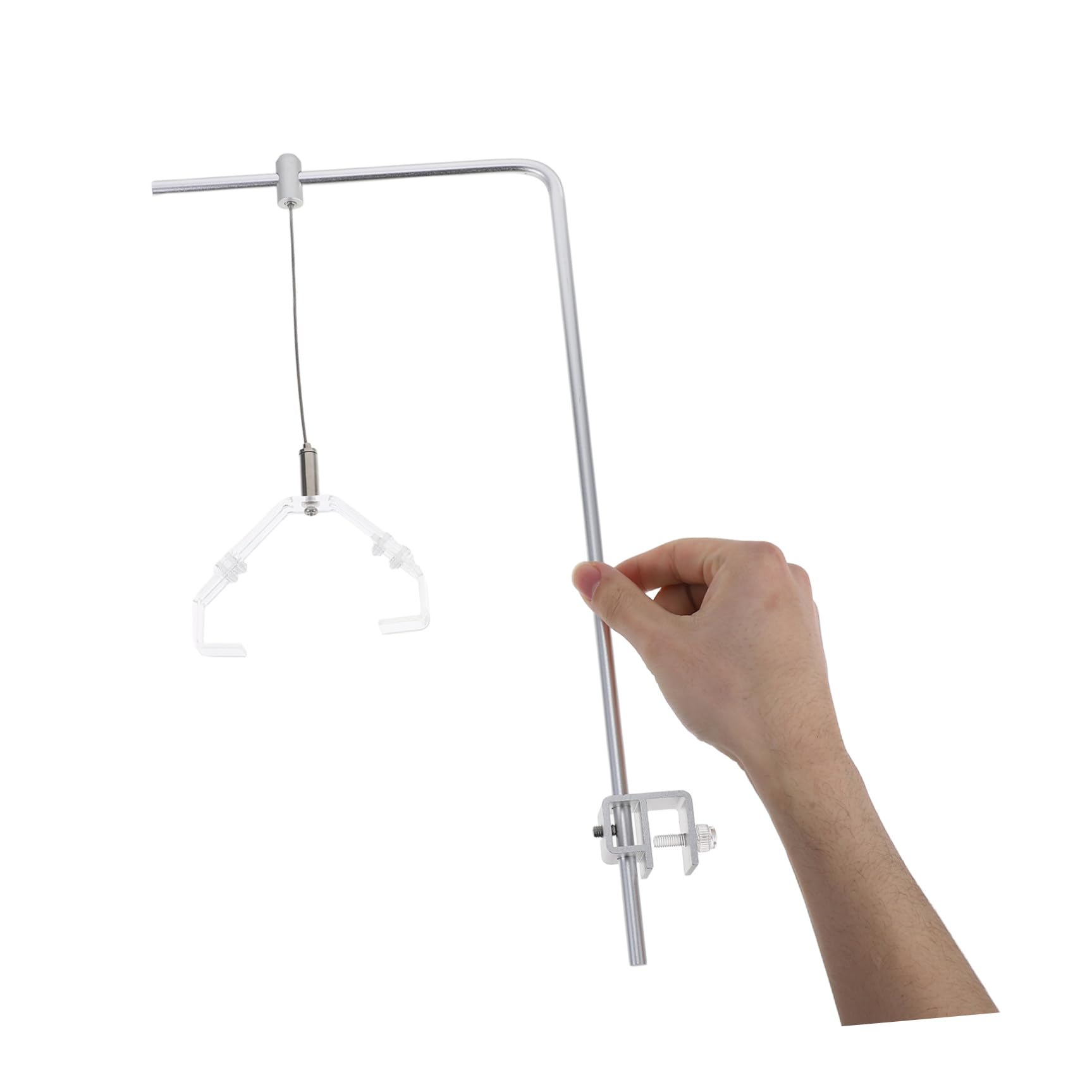 Generic Soporte de Iluminación Ajustable para Peceras de Aleación de Aluminio, 2 Piezas de 25x40 Cm 4 Varillas y Pinzas Cristal para Acuarios de Agua Dulce y Salada, Accesorio Versátil