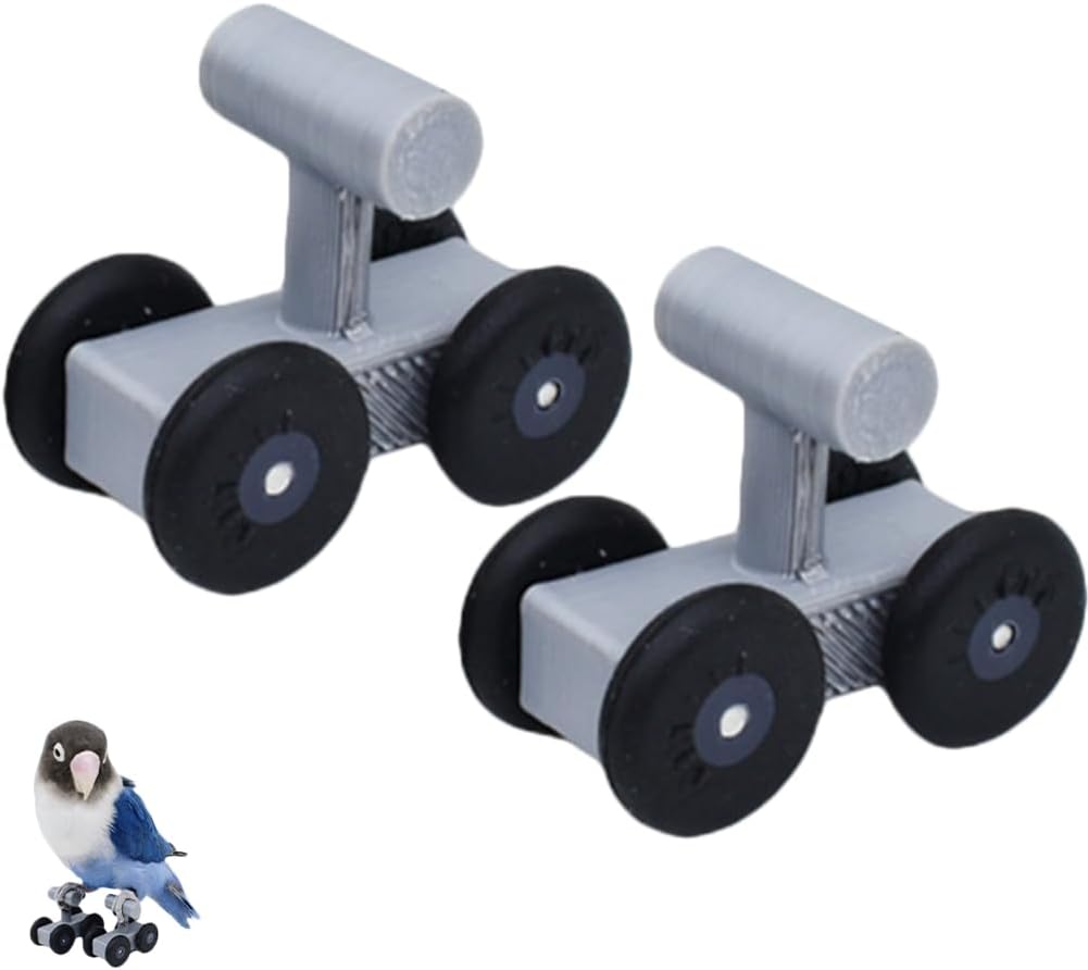 Bird Bird Parakeet Parrot Roller Skates Bird Tabletop Roller Birds IQ Training Puzzle for Macaw Conure Cockatiel Parakeet 1 Pair Bird Parakeet Parakeet