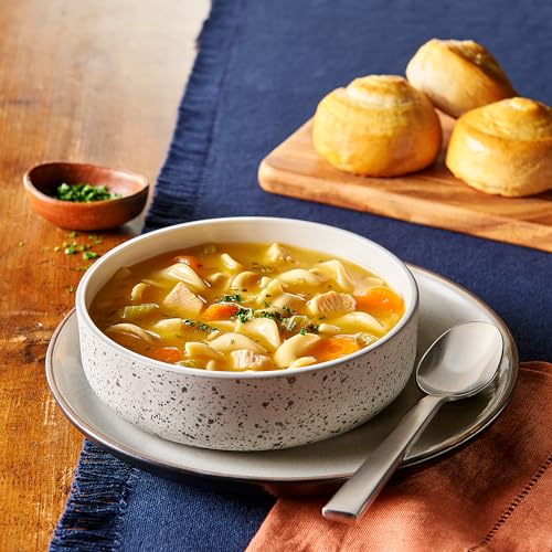 Image of Progresso Rich & Hearty Chicken & Homestyle Noodles Canned Soup, 19 oz | White meat chicken, egg noodles, carrots & celery, No artificial flavors, No colors from artificial sources
