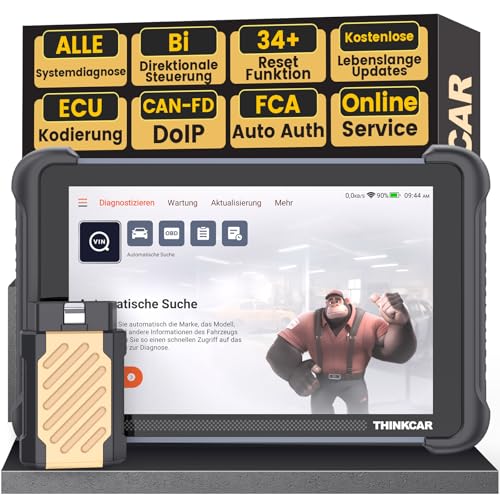 OBD2 Diagnosegerät, ThinkScan 689BT Diagnosegerät Auto Mit 34+ Reset-Funktion Und Volle...