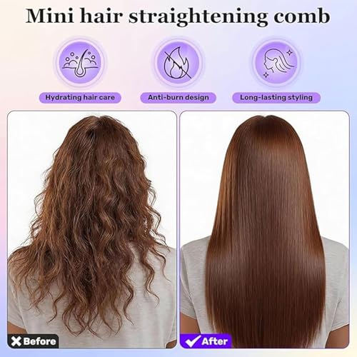 Mini plancha de cabello inalámbrica portátil para viaje miniatura 6