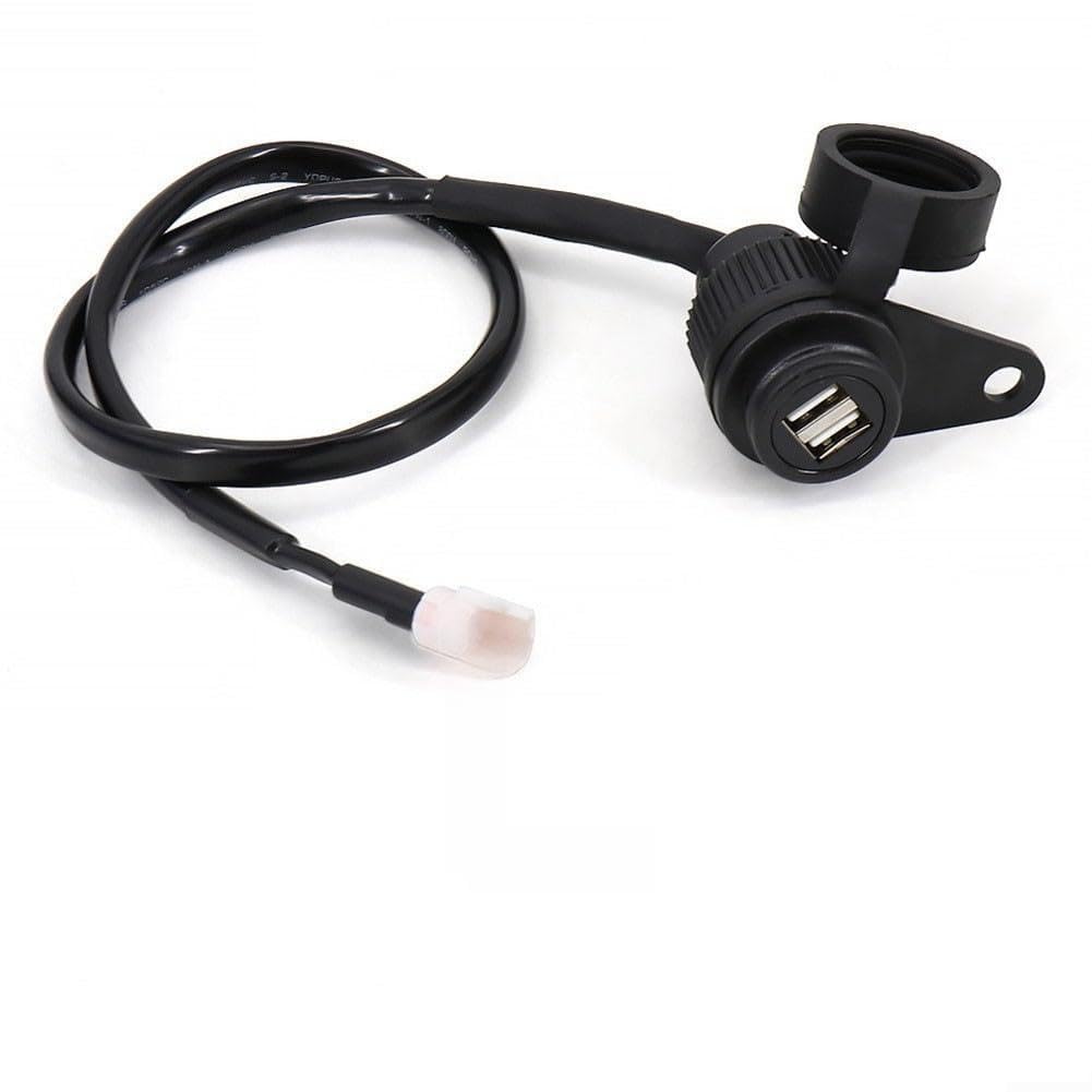 Adaptador cargador USB doble para moto Honda y MT-09 en negro