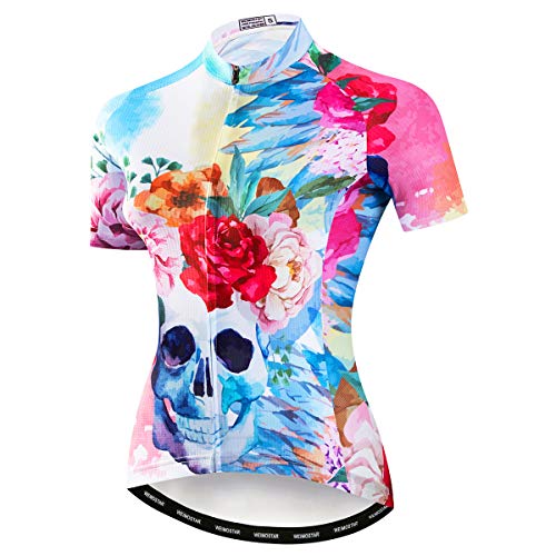 Women Cycling Jerseys Summer Fashion Bike Shirts Breathable Short Sleeve Bicycle Clothes Uniforms Quick Dry