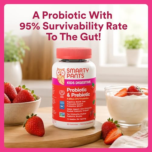 SmartyPants Kid Probiotic & Prebiotic Gummies, Gut Health Supplement, 60 Ct - image 7