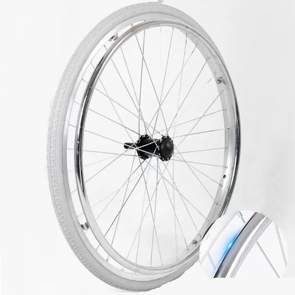 COKYIS Piezas De Repuesto Para Rueda Trasera Para Sillas De Ruedas, Ruedas De Repuesto 24 Pulgadas Antideslizante, Ruedas Para Sillas De Ruedas Manual (Color : G, Size : X1)