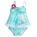 Disney Frozen Elsa Deluxe Swimsuit for Girls - 2-Piece Size 5/6 Blue