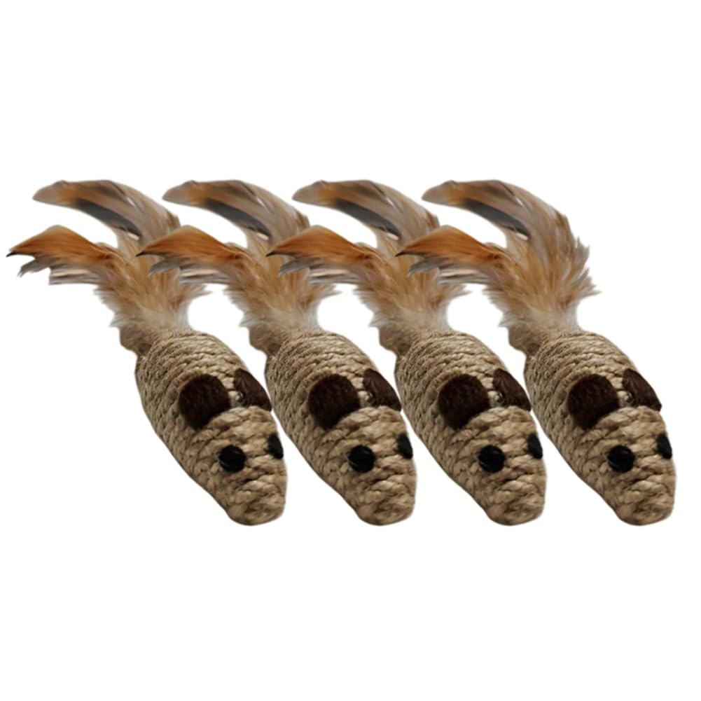 Juguetes para Mascotas, Juguete de Peluche Interactivo para Rascar y Morder, Juguete de Peluche para Gatos con Simulación de Ratón y Gatito, Juguete de Peluche para Jugar Solo