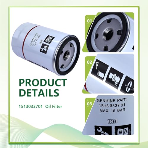 Image of 1513033701 KAYIQIN Oil Filter Compatible with GA5-11 Machine type Air Compressor, GX2-11 Replacement Part 2903033701 1513-0337-01