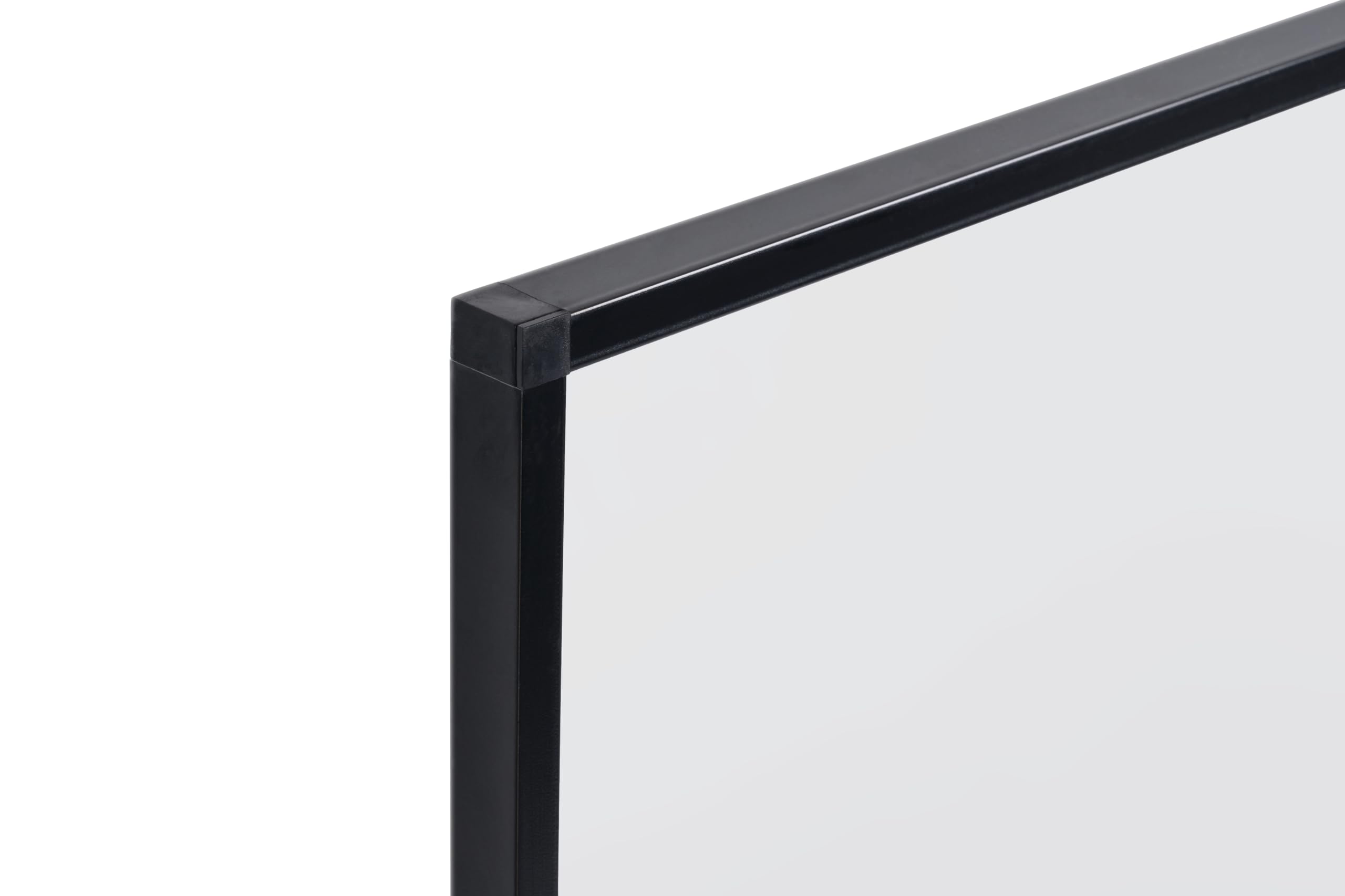 Bi-Office New Generation A9 Pizarra Magnética, 90x60cm, Superficie de Acero Lacado, Marco de Aluminio Negro