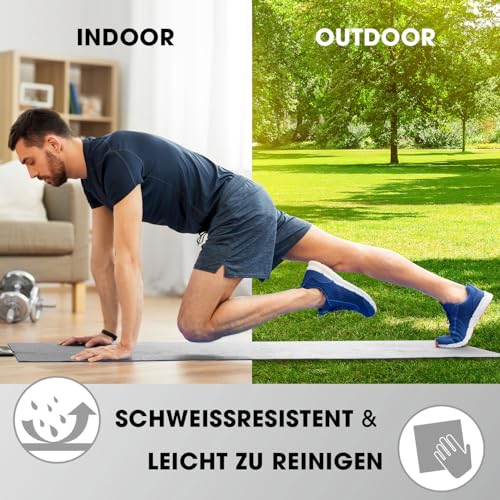 #DoYourFitness x World Fitness | Fitnessmatte "Ashanti" | 190x100x1cm | Phthalatfrei & rutschfest | Gymnastikmatte ideal für Yoga, Pilates… – Ansicht 3