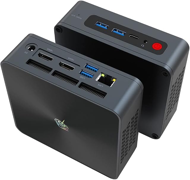 Beelink i5-8279U(4C/8T, Up to 4.1GHz), Mini pc SEi8, 8G DDR4 RAM+256G M.2 NVMe SSD, WiFi5, BT4.0, 4K HD, Dual HDMI, WOL/Auto Power On, High-Performance Business Mini Desktop Computer