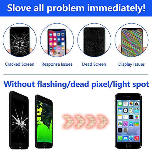 For Iphone 7 Plus Screen Replacement 5.5 Inch Black, Diykitpl 3D Touch Lcd Screen Digitizer Replacement For A1661,A1784,A1785, With Repair Tools Kit+Magnetic Screw Mats+Screen Protector #TOP3