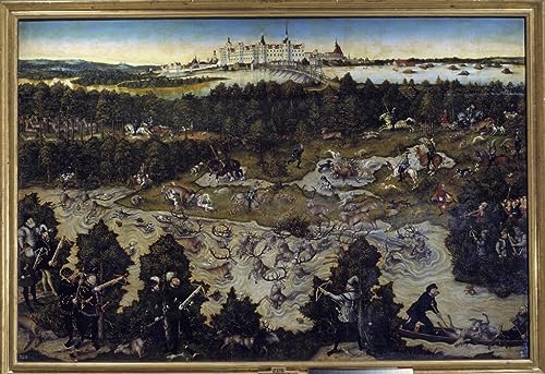Chasse en l'honneur de Charles Quint affiche pour grand mur vide