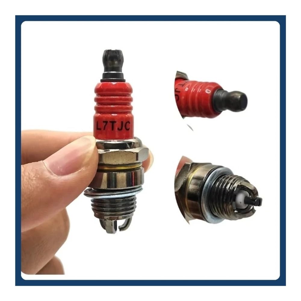 10 bujías L7T aptas for generadores de 2 Tiempos, Motores, motosierras, desbrozadoras, cortacéspedes, Herramientas eléctricas de jardín, Accesorios.