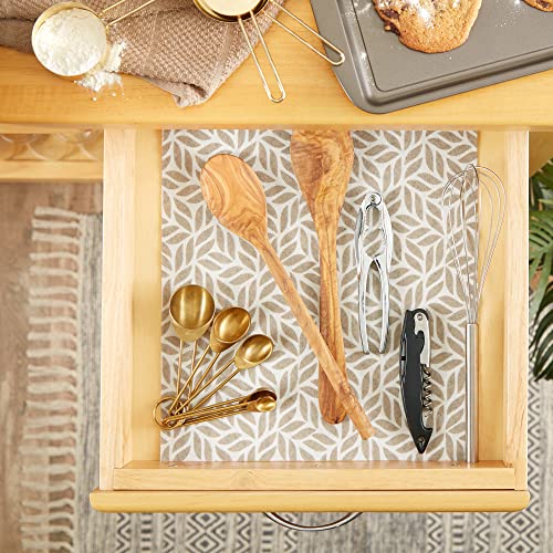 DII Fridge Liner Collection Non-Adhesive, Cut to Fit, 12x24, Stone Abstract Leaf, 6 Piece - image 5
