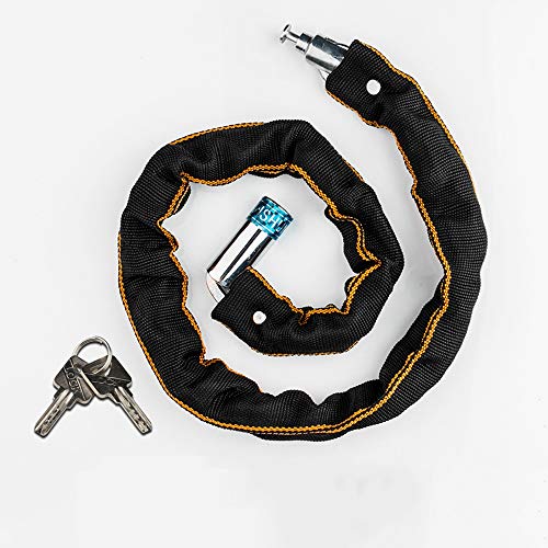 Preisvergleich Produktbild HUACANG Fahrradschloss, Mountainbike-Kettenschloss Hochfeste Kettenschlösser Für Elektroroller Und Motorräder Unterschiedliche Längen Zur Auswahl (Size : 110cm)