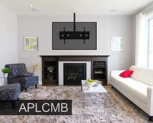 Support TV plafond universel orientable 23-46 pouces fixation écran suspendu