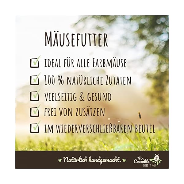 Mr. Crumble Dried Pet Food Mäuse-Futter für Farbmäuse 1000g – Bild 4