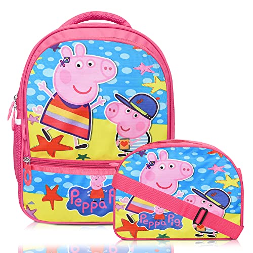 Image of Stylbase School Bag with lunch bag combo for Boys and Girls Kids Bag with tiffin cover Ideal for Nursery - 1st Class Waterproof Backpack Bag for Travelling for 5+ Years 15 Inches school bag combo