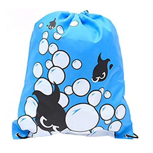 Preisvergleich Produktbild outflower Bunches Kordelzug Staubbeutel Beach Taschen Handtaschen kann Wasserdicht von Leinwand Taschen Freizeit Sport Paket, canvas, blau, 42x34 cm