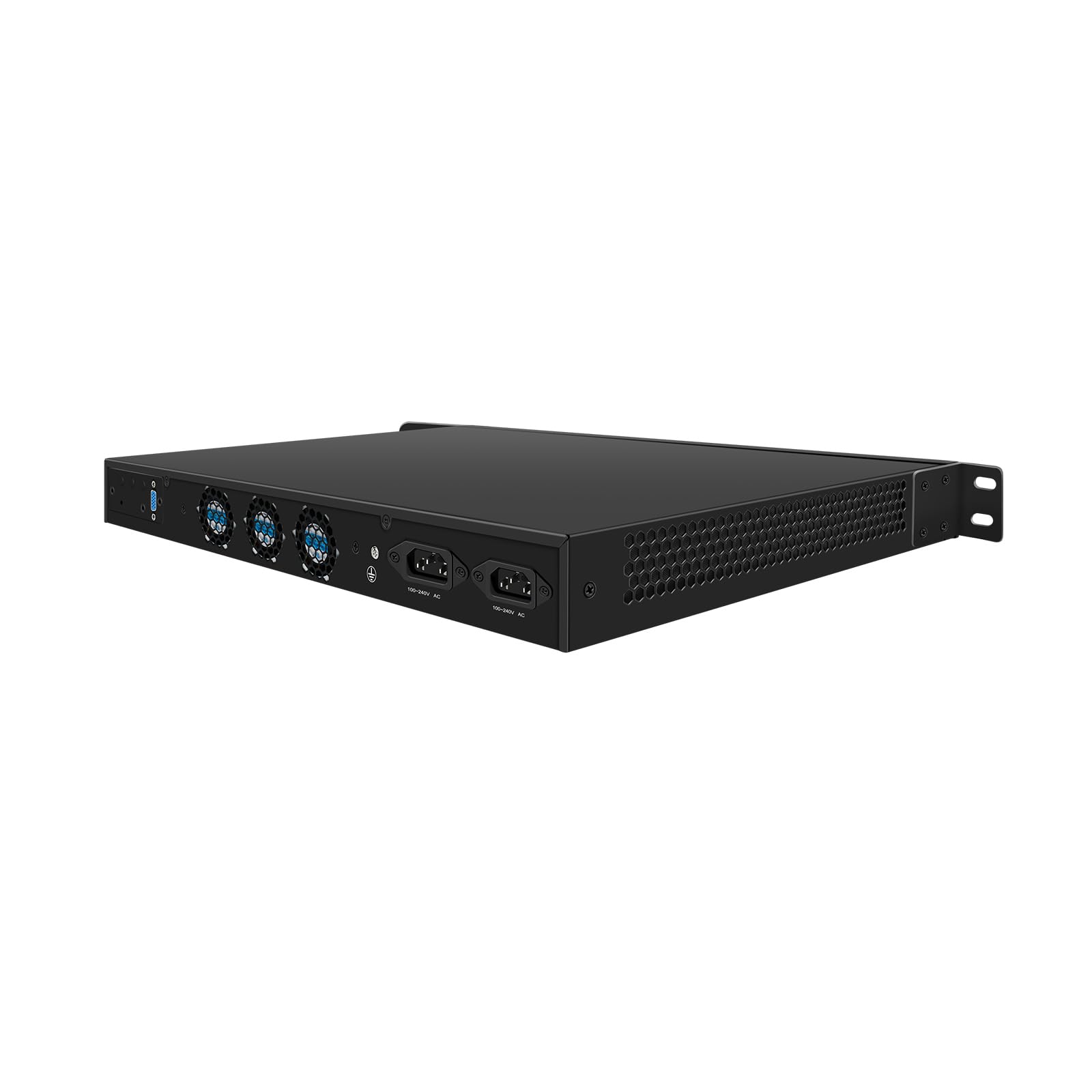 1U Rack Firewall Appliance with Redundancy Power Supply, PFSense, Mikrotik, OPNsense, VPN, I3 12100, RJ65, 6 x 2.5GbE LAN, Support 19-24V DC, Dual Power, 32G RAM, 128G SSD