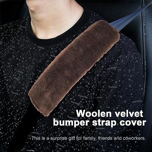 image for Ziciner 2 Packs Car Seatbelt Covers Shoulder Pad, Universal Soft Faux 