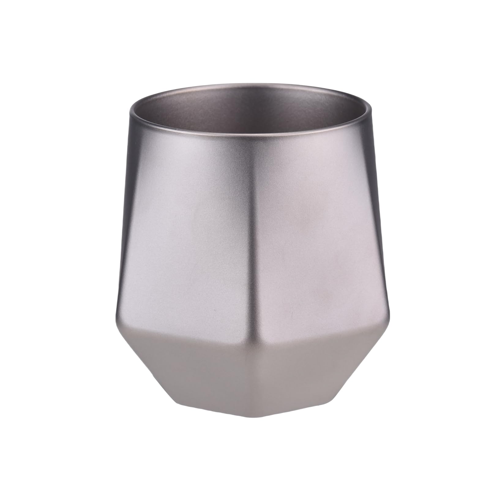 Tasse de camping hexagonale en titane pur 240 ml double paroi isolée
