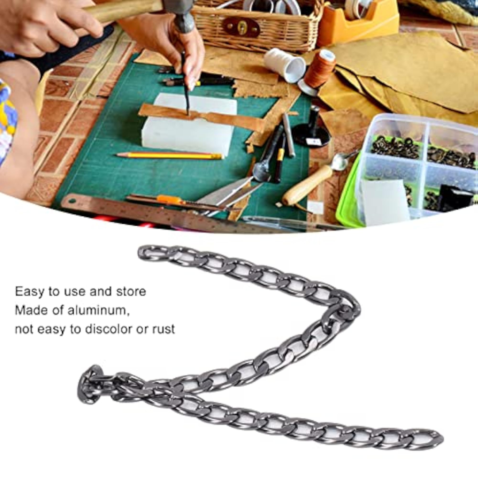 Aluminum Curb Chain Sturdy and Durable DIY Crossing Chain