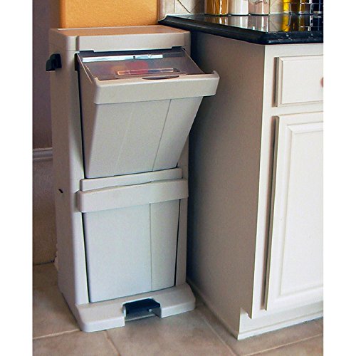 Richell Pet Stuff Tower for Food Storage | Richell Pet Stuff Tower: Ideal for Cats and Dogs. Max Load Capacity 8.8lbs, Includes Foot Pedal and Food Scoop!
