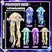AWATIN Jellyfish Decor, 10 Pcs Jellyfish Lanterns - Hanging Jelly Fish Decoration for Mermaid Theme Party & Under The Sea Party Decorations, Birthday Gift Supplies for Women Girls Baby (5 Colors)