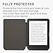kwmobile Case Compatible with Kobo Clara BW/Colour - Book Style Felt Fabric Protective e-Reader Cover - Petrol