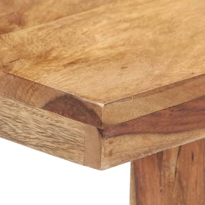 Image of Jdav Solid Wood Console Table, Modern Rustic Design, Natural Sheesham Finish