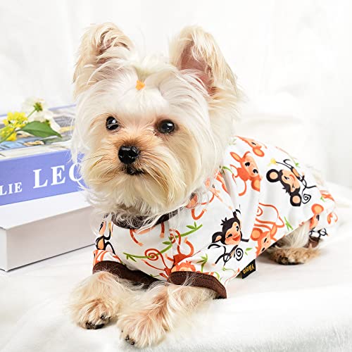 Dog Clothes For Small Dogs, Chihuahua Pajamas, Puppy Clothes, Extra Small Puppy Pjs, Dog Shirts Chihuahua Yorkie Teacup Cat Clothing (X-Small) #TOP3