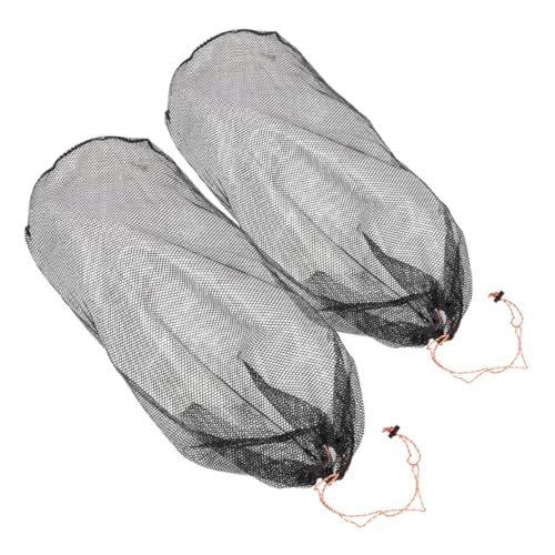 LABRIMP 2pcs Stuff Sacks Portable Mesh Organizer for Camping Travel Breathable Drawstring Storage Bags for Blankets Quilts Capacity Lightweight Design