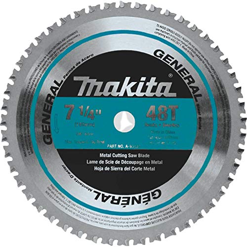 Makita A-93837 7-1/4-Inch 48-Teeth Carbide Metal Cutting Blade, Silver