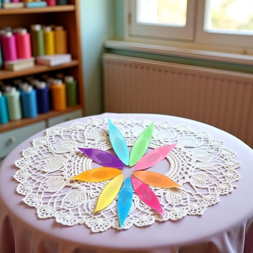 image for aoukoslt 9-Piece Ergonomic Tatting Shuttles - Beginner-Friendly Lacema