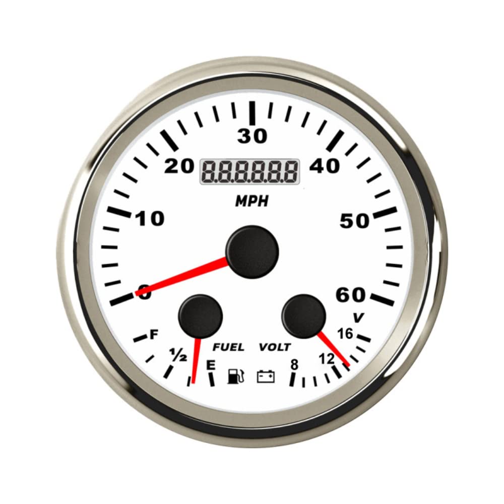 Amazon.com: ELING Velocímetro GPS 3 en 1 de 3.346 in 0-60 MPH con