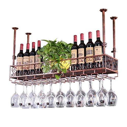 Porte-bouteilles bronze de prestige avec support verres