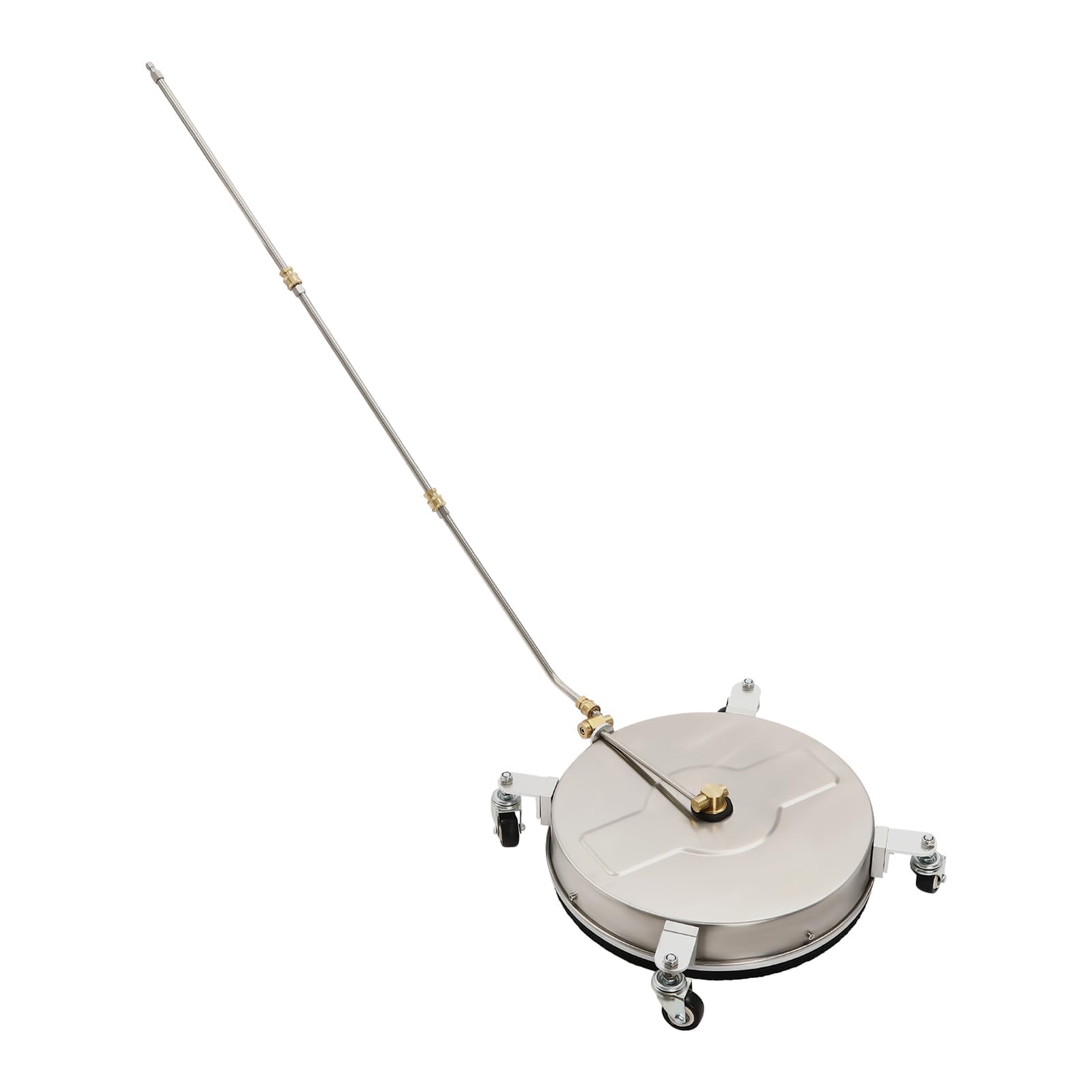 Limpiador de superficie y tren de rodaje 2 en 1 de 4000 PSI, accesorio limpiador de acero inoxidable de 4000 PSI para calzadas, patios, barcos, autocaravanas y jardines