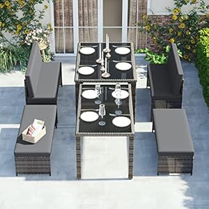 Outdoor Dining Set Garden Furniture Ratt...