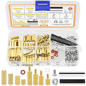 Tw1Tgoft TW1T-3019 Messing Abstandshalter Schraubenset 260Stk