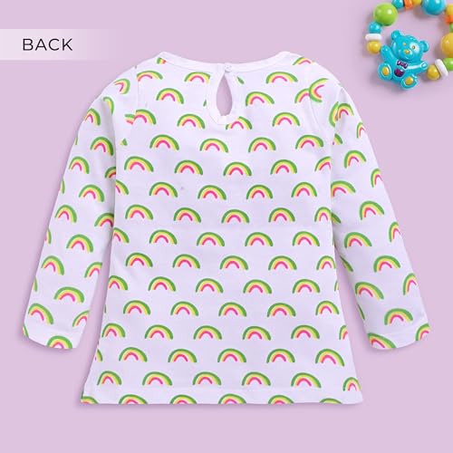Image of LuvLap Baby Girls 100% Cotton Full Sleeve Girls Top, Pack of 02