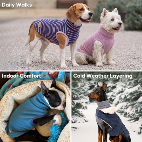 Image of KYEESE 2Pack Dog Sweater for Large Dogs Soft Pet Coats Fleece Sweatshirt