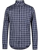 Ourlet en queue de chemise Van Heusen Chemise habillée Extensible à Manches Longues pour garçon, Motif Drapeau Bleu, 8